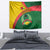 Guinea Bissau Tapestry with Green Yellow Red Swirl Design - Wonder Print Shop