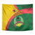 Guinea Bissau Tapestry with Green Yellow Red Swirl Design - Wonder Print Shop