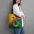 Guinea Bissau Tote Bag with Green Yellow Red Swirl Design - Wonder Print Shop