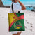 Guinea Bissau Tote Bag with Green Yellow Red Swirl Design - Wonder Print Shop