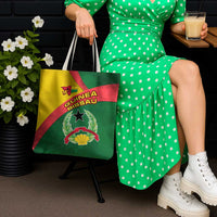 Guinea Bissau Tote Bag with Green Yellow Red Swirl Design - Wonder Print Shop