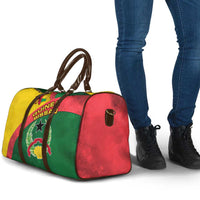 Guinea Bissau Travel Bag with Green Yellow Red Swirl Design - Wonder Print Shop