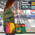 Guinea Bissau Travel Bag with Green Yellow Red Swirl Design - Wonder Print Shop