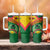 Guinea Bissau Tumbler With Handle with Green Yellow Red Swirl Design - Wonder Print Shop