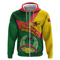 Guinea Bissau Zip Hoodie with Green Yellow Red Swirl Design - Wonder Print Shop