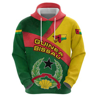 Guinea Bissau Zip Hoodie with Green Yellow Red Swirl Design - Wonder Print Shop