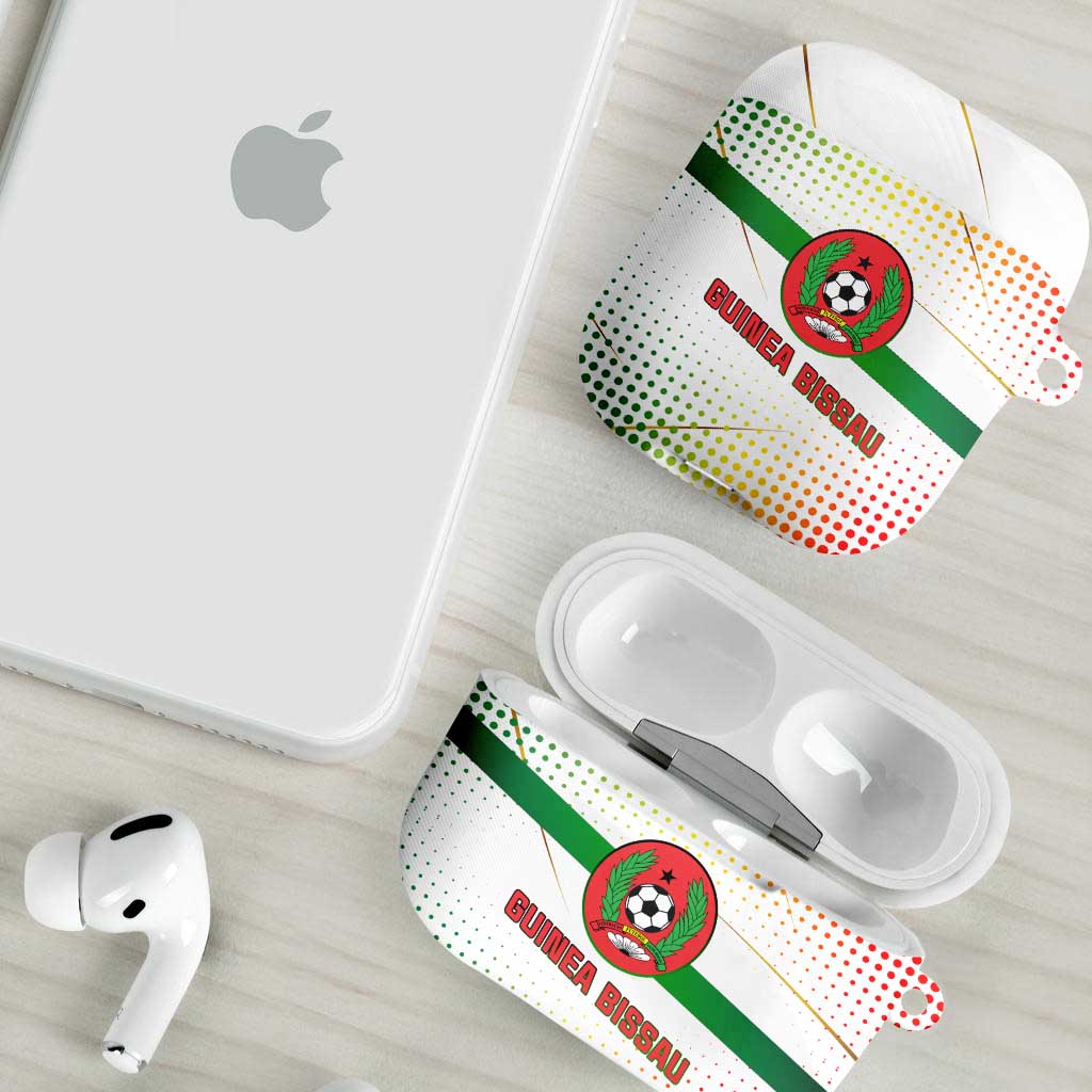 Guinea Bissau AirPods Case with White Green Red Gradient Design - Wonder Print Shop