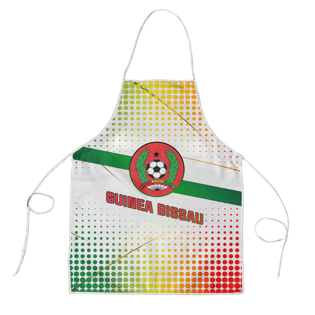 Guinea Bissau Apron with White Green Red Gradient Design - Wonder Print Shop