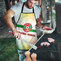 Guinea Bissau Apron with White Green Red Gradient Design - Wonder Print Shop