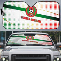 Guinea Bissau Auto Sun Shade with White Green Red Gradient Design - Wonder Print Shop