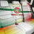 Guinea Bissau Back Car Seat Cover with White Green Red Gradient Design - Wonder Print Shop