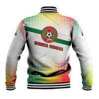 Guinea Bissau Baseball Jacket with White Green Red Gradient Design - Wonder Print Shop