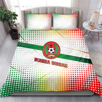 Guinea Bissau Bedding Set with White Green Red Gradient Design - Wonder Print Shop