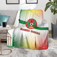 Guinea Bissau Blanket with White Green Red Gradient Design - Wonder Print Shop