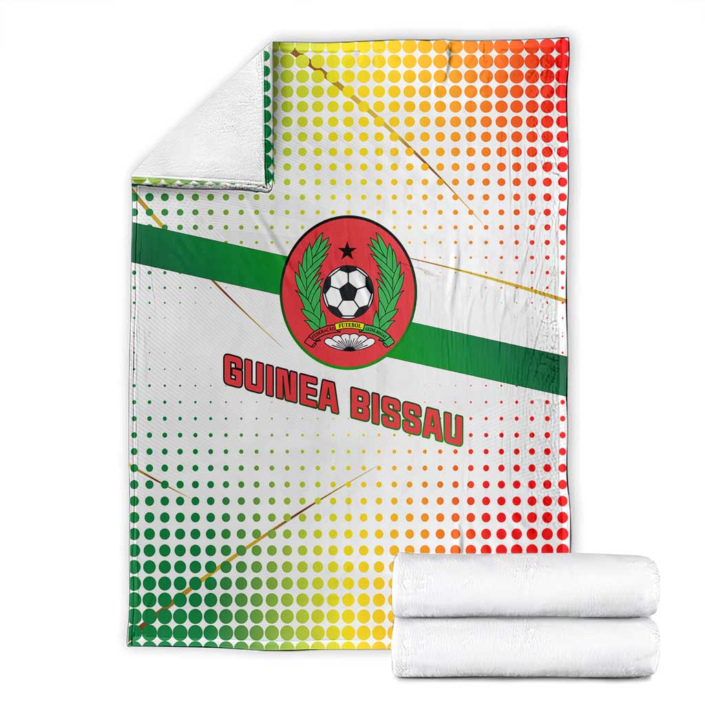 Guinea Bissau Blanket with White Green Red Gradient Design - Wonder Print Shop