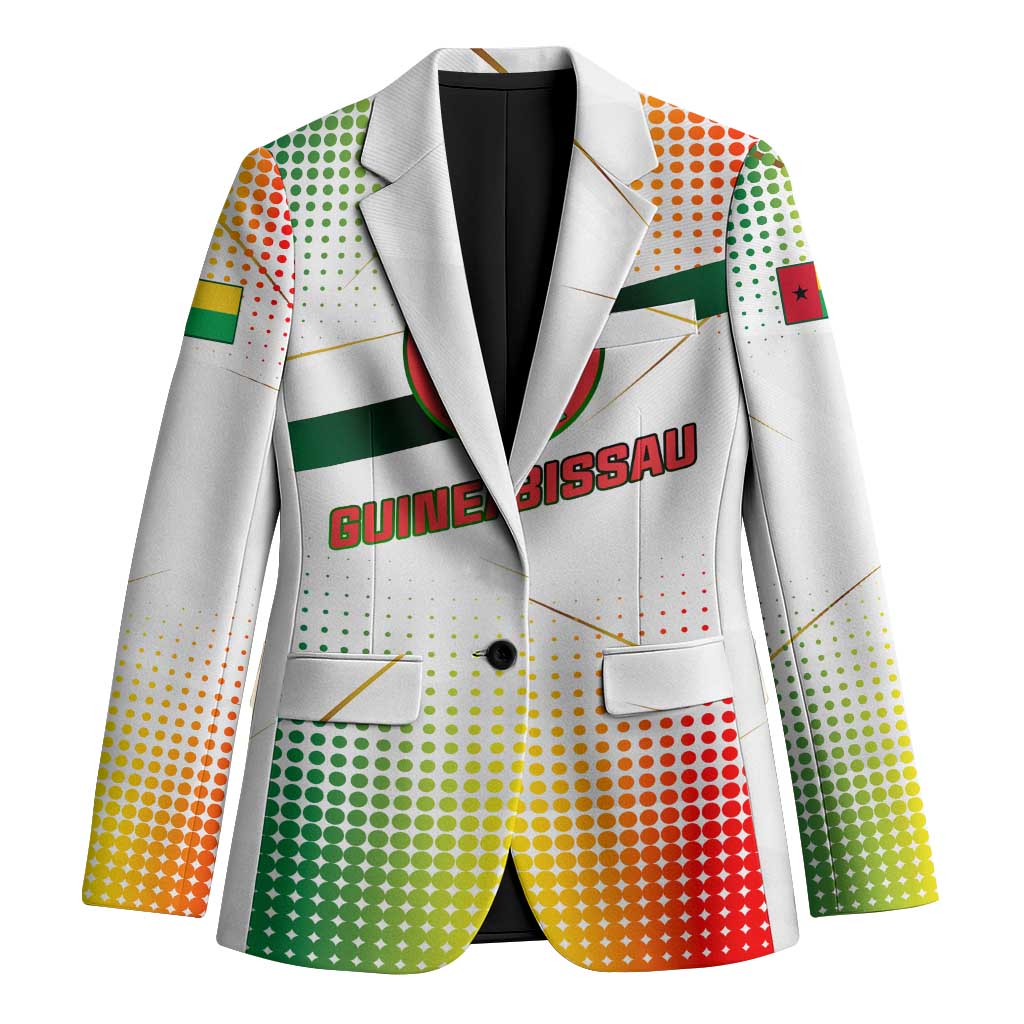 Guinea Bissau Blazer with White Green Red Gradient Design - Wonder Print Shop