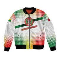 Guinea Bissau Bomber Jacket with White Green Red Gradient Design - Wonder Print Shop
