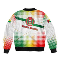 Guinea Bissau Bomber Jacket with White Green Red Gradient Design - Wonder Print Shop