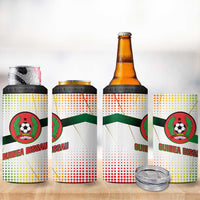 Guinea Bissau 4 in 1 Can Cooler Tumbler with White Green Red Gradient Design - Wonder Print Shop