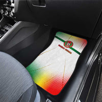 Guinea Bissau Car Mats with White Green Red Gradient Design - Wonder Print Shop