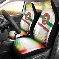 Guinea Bissau Car Seat Cover with White Green Red Gradient Design - Wonder Print Shop