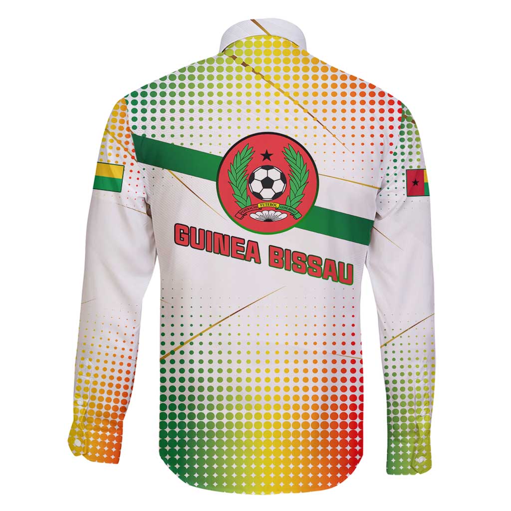 Guinea Bissau Family Matching Summer Maxi Dress and Hawaiian Shirt with White Green Red Gradient Design - Wonder Print Shop