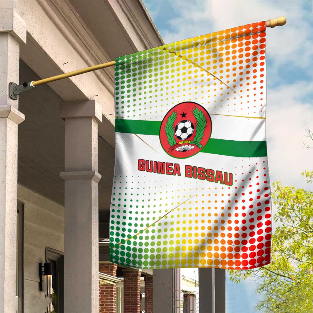 Guinea Bissau Garden Flag with White Green Red Gradient Design - Wonder Print Shop