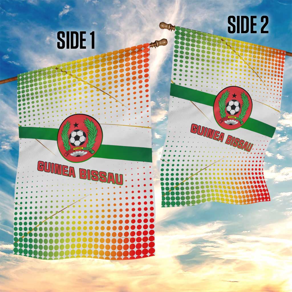 Guinea Bissau Garden Flag with White Green Red Gradient Design - Wonder Print Shop