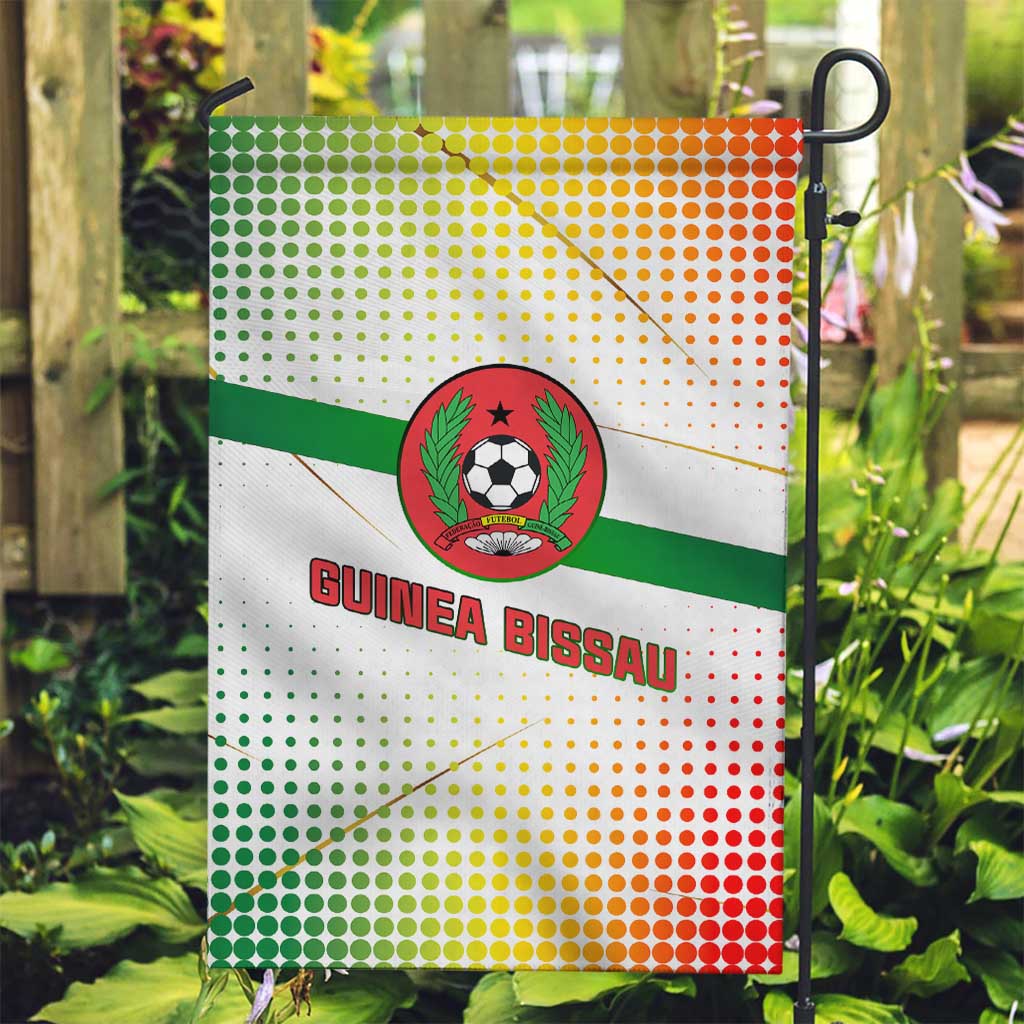 Guinea Bissau Garden Flag with White Green Red Gradient Design - Wonder Print Shop