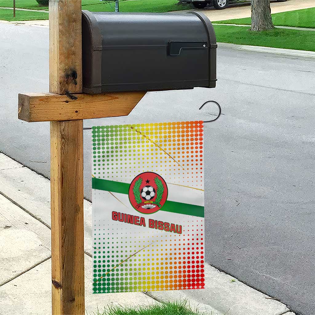 Guinea Bissau Garden Flag with White Green Red Gradient Design - Wonder Print Shop