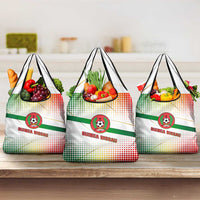 Guinea Bissau Grocery Bag with White Green Red Gradient Design - Wonder Print Shop