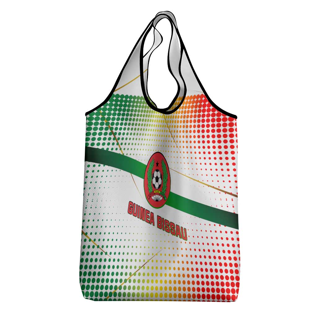 Guinea Bissau Grocery Bag with White Green Red Gradient Design - Wonder Print Shop