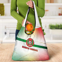 Guinea Bissau Grocery Bag with White Green Red Gradient Design - Wonder Print Shop