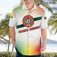 Guinea Bissau Hawaiian Shirt with White Green Red Gradient Design - Wonder Print Shop