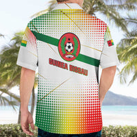 Guinea Bissau Hawaiian Shirt with White Green Red Gradient Design - Wonder Print Shop