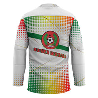 Guinea Bissau Hockey Jersey with White Green Red Gradient Design - Wonder Print Shop