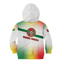 Guinea Bissau Kid Hoodie with White Green Red Gradient Design - Wonder Print Shop