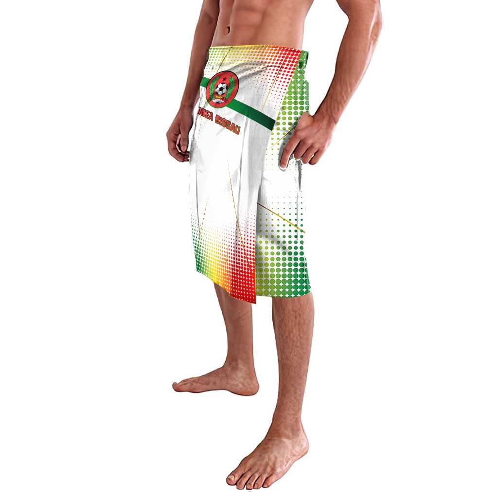 Guinea Bissau Lavalava with White Green Red Gradient Design - Wonder Print Shop