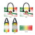 Guinea Bissau Leather Bag with White Green Red Gradient Design - Wonder Print Shop
