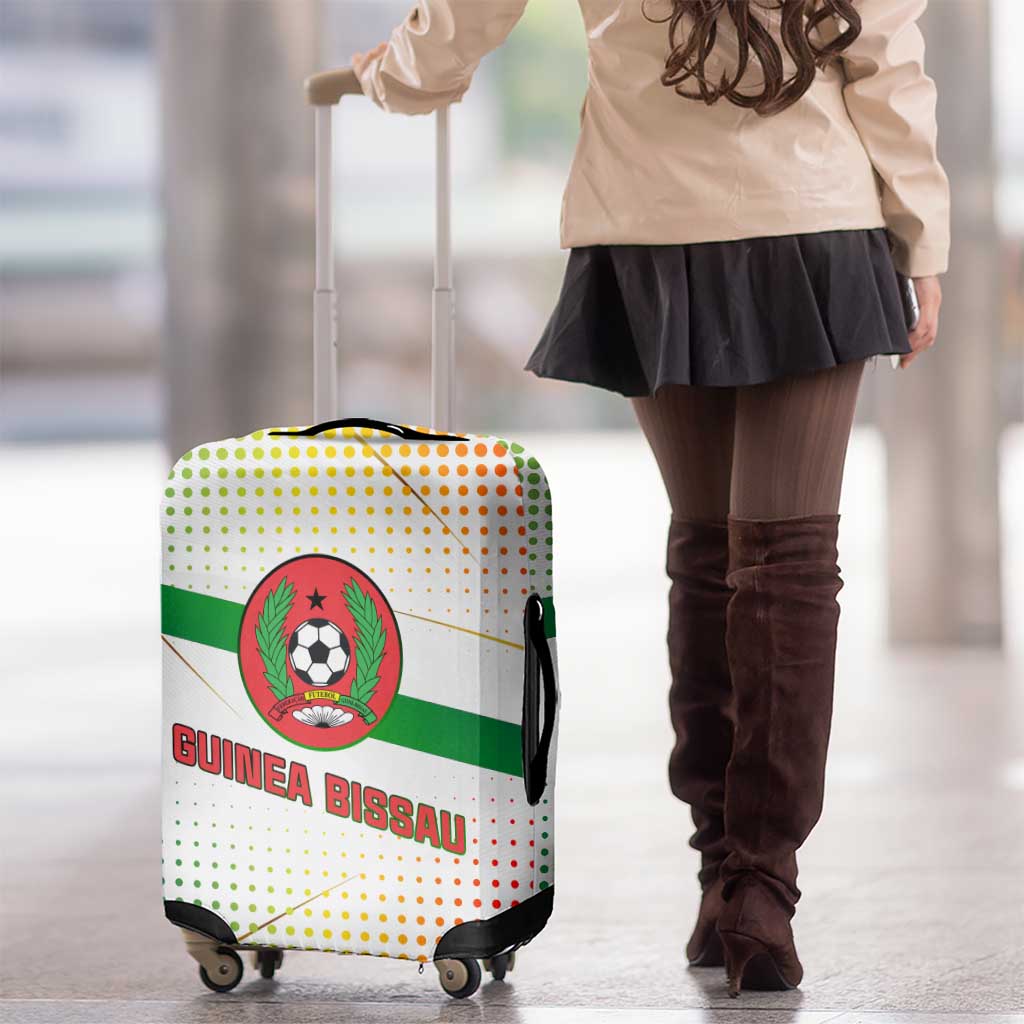 Guinea Bissau Luggage Cover with White Green Red Gradient Design - Wonder Print Shop