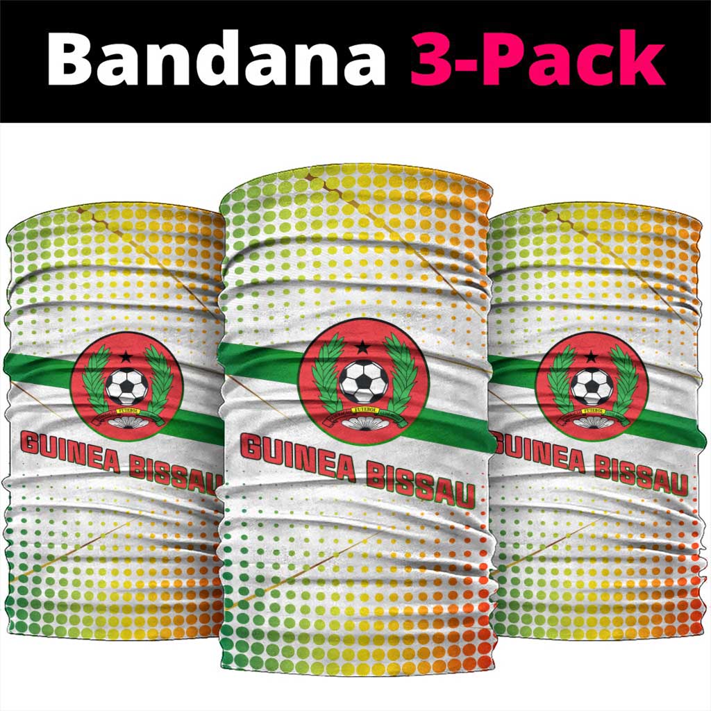 Guinea Bissau Neck Gaiter with White Green Red Gradient Design TS04