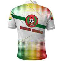 Guinea Bissau Polo Shirt with White Green Red Gradient Design - Wonder Print Shop