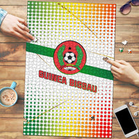 Guinea Bissau Puzzle with White Green Red Gradient Design - Wonder Print Shop