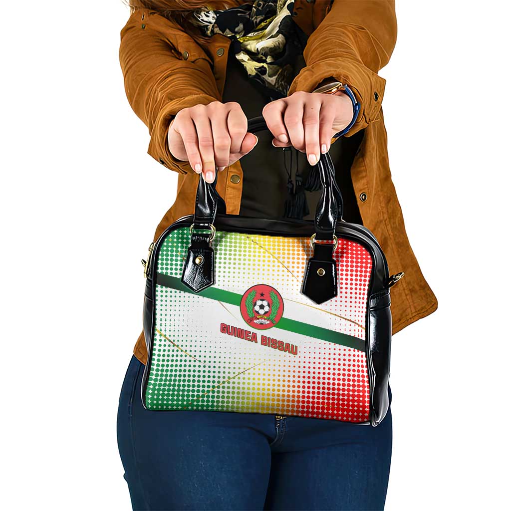 Guinea Bissau Shoulder Handbag with White Green Red Gradient Design - Wonder Print Shop