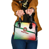 Guinea Bissau Shoulder Handbag with White Green Red Gradient Design - Wonder Print Shop