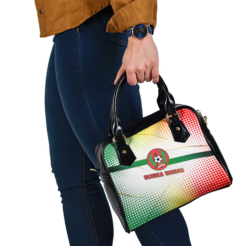 Guinea Bissau Shoulder Handbag with White Green Red Gradient Design - Wonder Print Shop