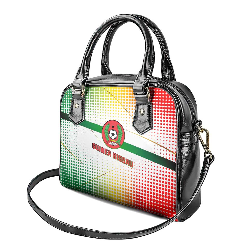 Guinea Bissau Shoulder Handbag with White Green Red Gradient Design - Wonder Print Shop