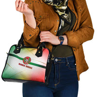 Guinea Bissau Shoulder Handbag with White Green Red Gradient Design - Wonder Print Shop