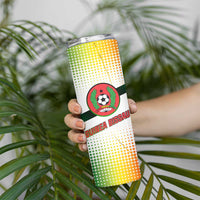 Guinea Bissau Skinny Tumbler with White Green Red Gradient Design - Wonder Print Shop