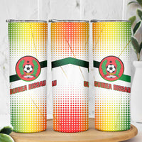 Guinea Bissau Skinny Tumbler with White Green Red Gradient Design - Wonder Print Shop